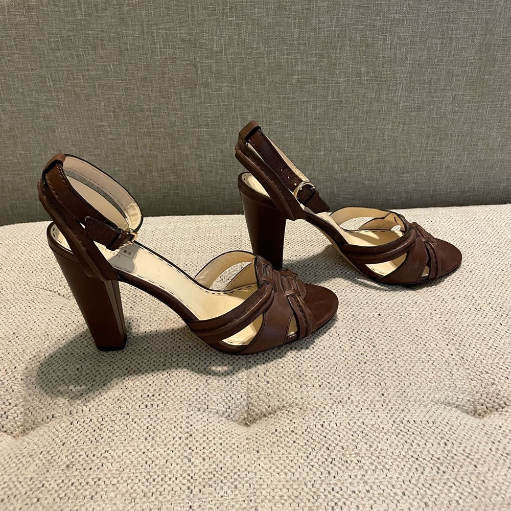 Coach brown leather shoes. New without box.